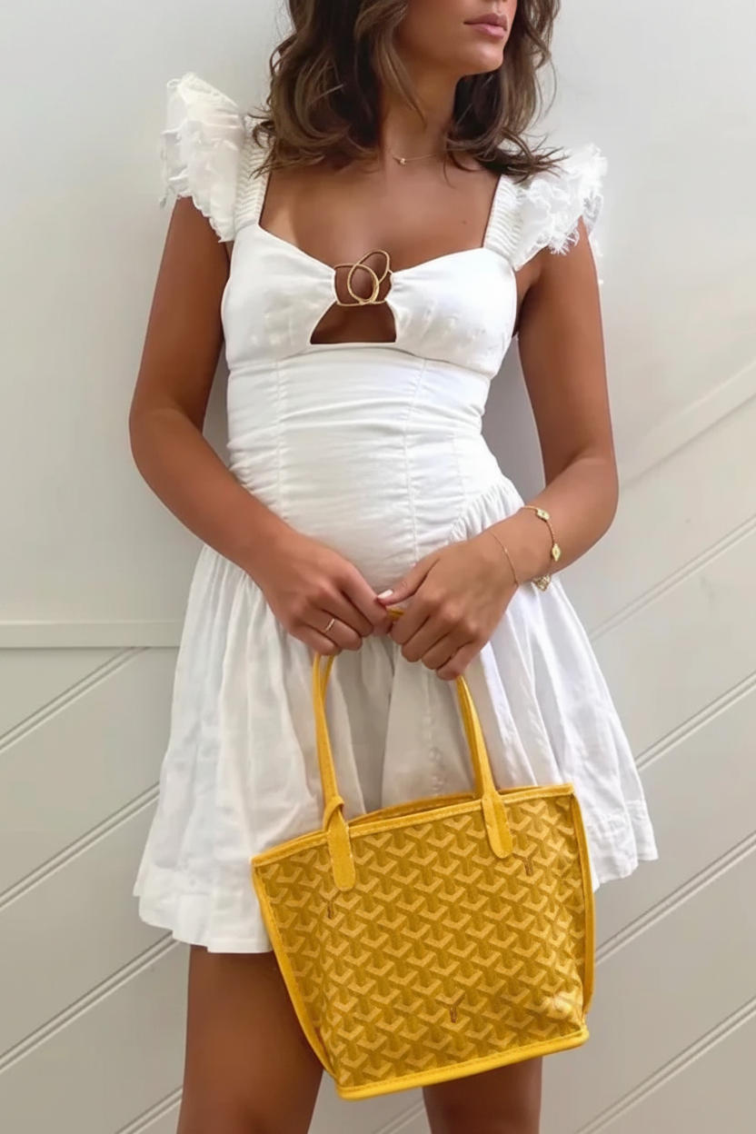 AJE Simone Frill Sleeve Mini