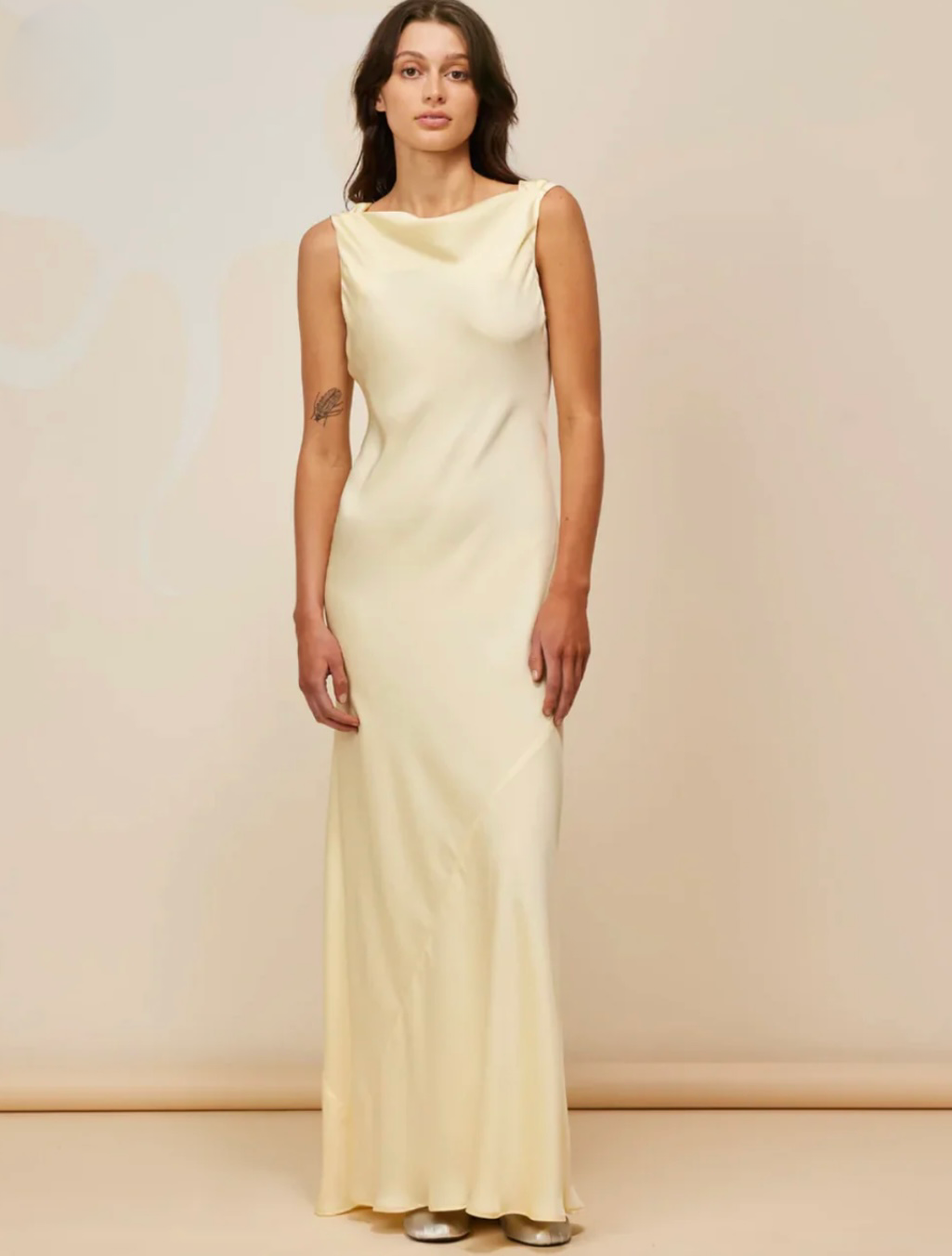 Ruby Firebird Cowl Gown