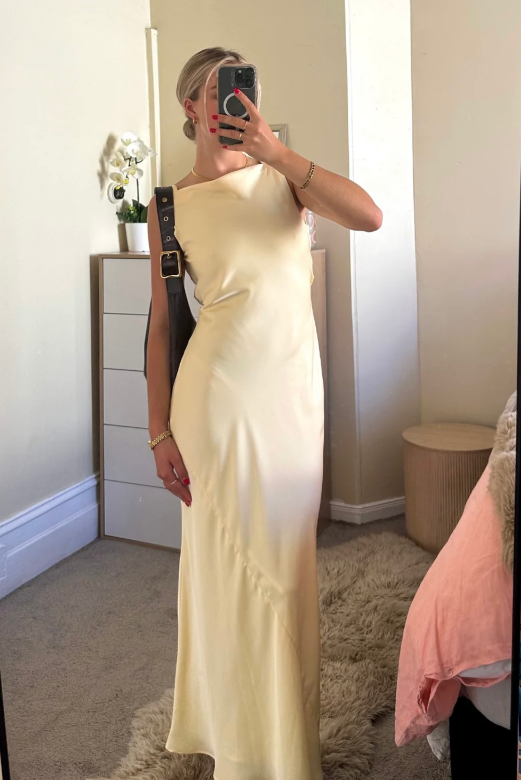 Ruby Firebird Cowl Gown