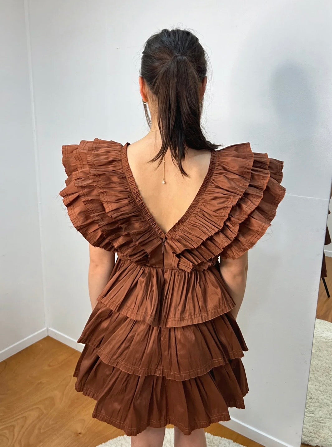 AJE Rhythmic Frilled Mini