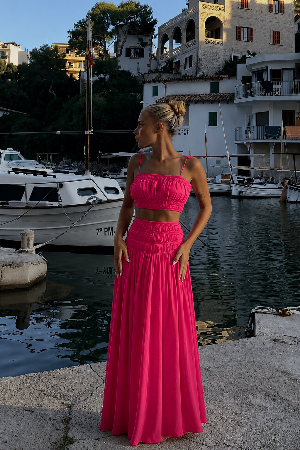 Steele Ginger Crop + Cruise Maxi Skirt