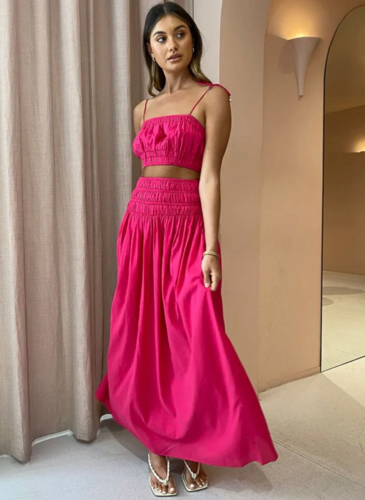 Steele Ginger Crop + Cruise Maxi Skirt